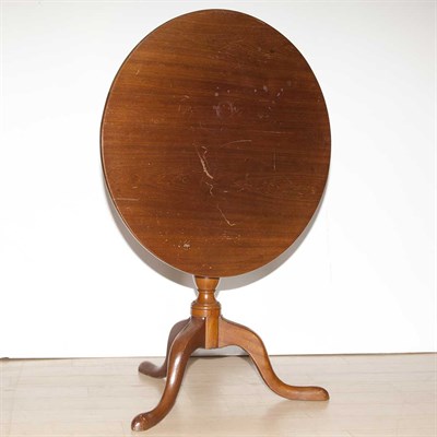 Lot 309 - Queen Anne Style Maple Tilt-Top Tea Table...