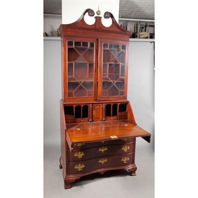 Lot 177 - Chippendale Mahogany Reverse Serpentine...