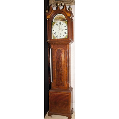 Lot 523 - Scottish George III Mahogany Tall Case Clock...