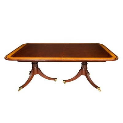 Lot 468 - George III Style Mahogany and Satinwood...