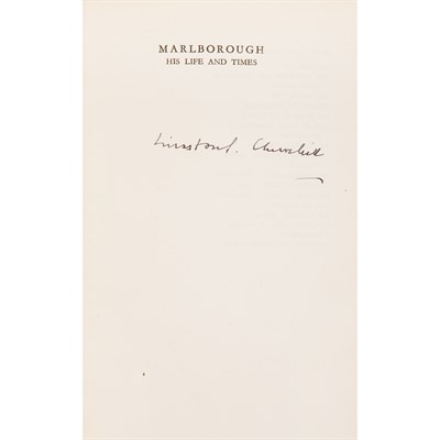 Lot 132 - CHURCHILL, WINSTON L. S., (SIR) Marlborough,...