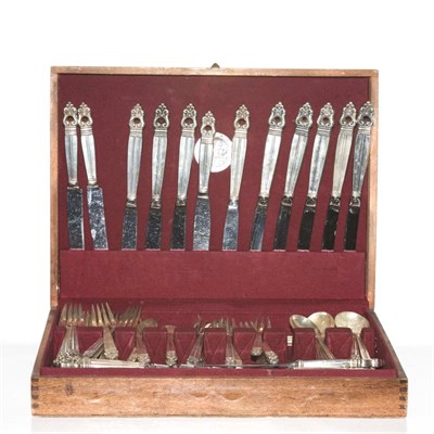 Lot 371 - International Sterling Silver Flatware Service...