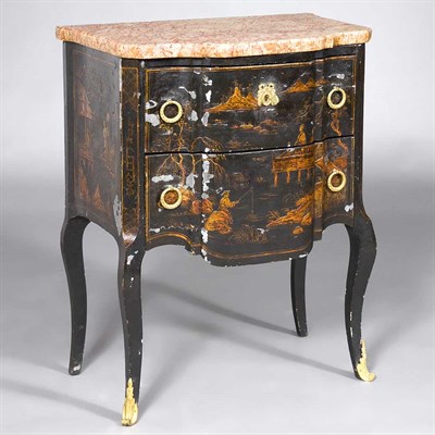 Lot 427 - Louis XV Style Marble Top Chinoiserie...