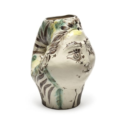 Lot 486 - Pablo Picasso WOMAN'S HEAD CROWNED WITH...