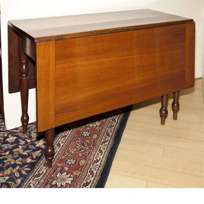 Lot 354 - American Fruitwood Drop-Leaf Dining Table 19th...