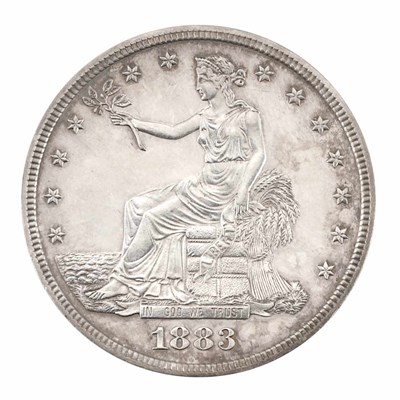 Lot 1157 - 1883 Trade Dollar Extremely Fine and...