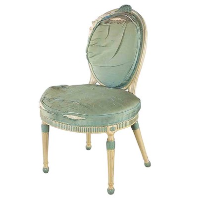 Lot 14 - George III Painted Side Chair 18th Century The...