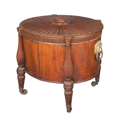 Lot 116 - Regency Mahogany Cellaret 19th Century Of oval...
