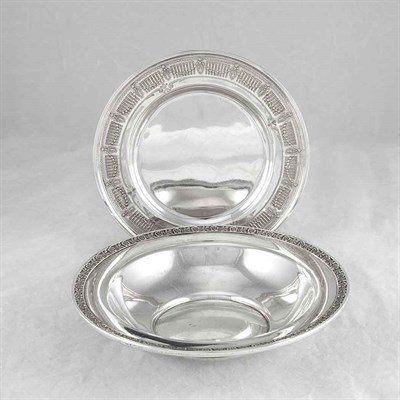 Lot 66 - Group of Sterling Silver Bread Plates and...