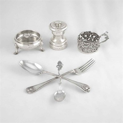 Lot 31 - Group of Silver Table Articles Including six...