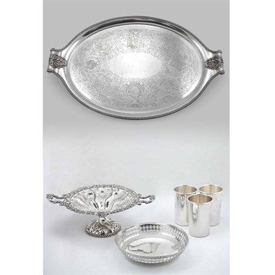 Lot 48 - Group of Ten Silver Plated Table Articles...