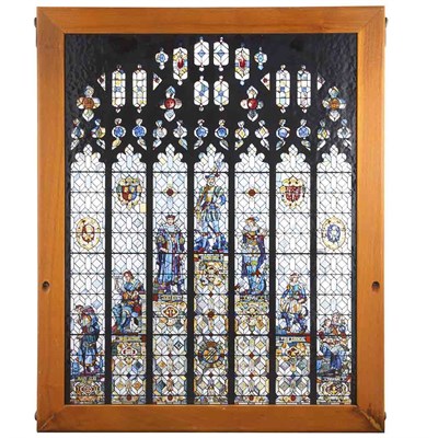 Lot 75 - Stained Glass Reproduction of Shakespeare's...