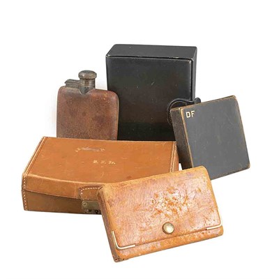 Lot 120 - Group of Four Leather Gentlman's Jewel Boxes...