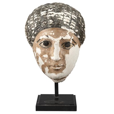 Lot 150 - Romano-Egyptian Polychrome Decorated Stucco...