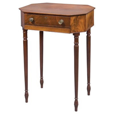 Lot 177 - Federal Style Mahogany Work Table Late 19th...