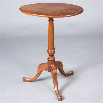 Lot 114 - Chippendale Mahogany Tilt-Top Tripod Table The...