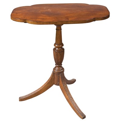 Lot 121 - Federal Style Mahogany Tilt-Top Tripod Table...