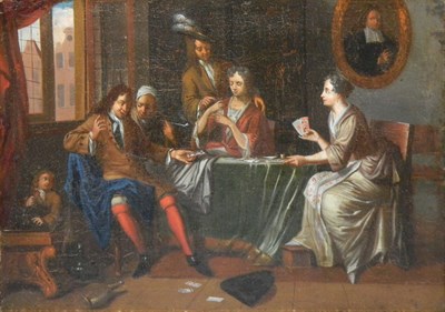 Lot 86 - French School 18th/19th Century Card Players...