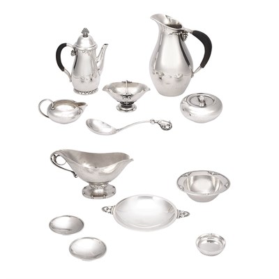 Lot 262 - Group of Georg Jensen and Georg Jensen &...