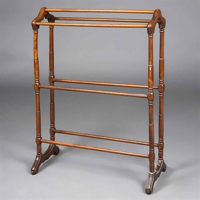 Lot 100 - Victorian Mahogany Towel Rack