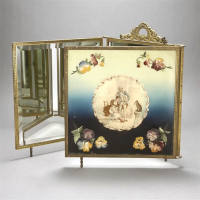 Lot 298 - Victorian Three-Fold Vanity Table Mirror...