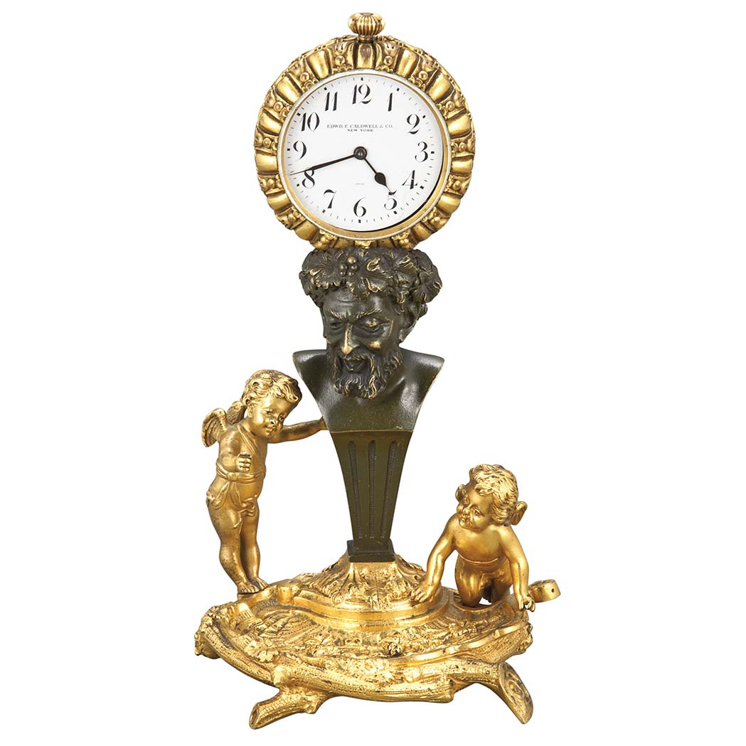Lot 105 - Neoclassical Style Gilt and Patinated-Bronze...