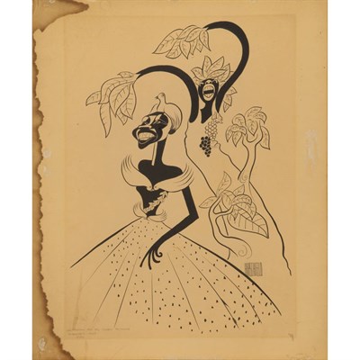 Lot 116 - Al Hirschfeld Untitled Drawing depicting...