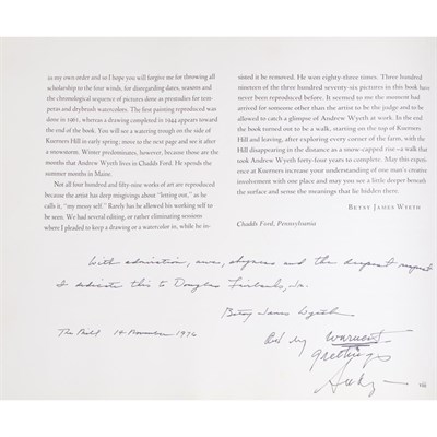 Lot 225 - [WYETH, ANDREW] WYETH, ANDREW. Wyeth at...