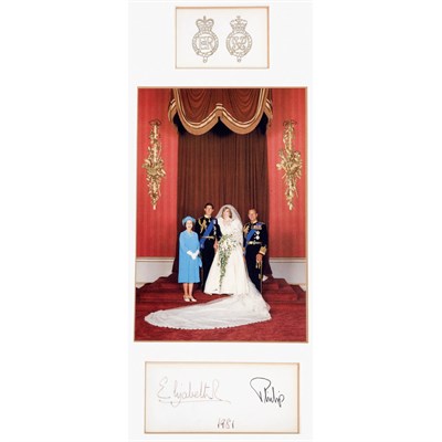 Lot 266 - [ROYALTY] Printed photograph of HRH Queen...