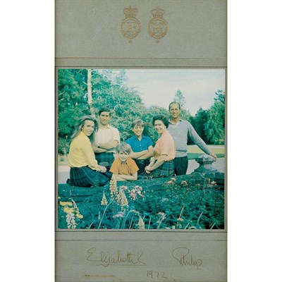 Lot 269 - [ROYALTY] Printed photograph of HRH Queen...