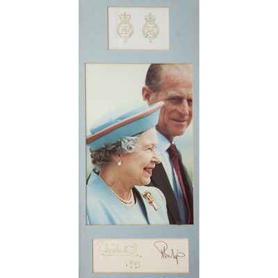 Lot 271 - [ROYALTY] Printed photograph of HRH Queen...