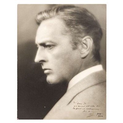 Lot 272 - [BARRYMORE, JOHN] Photograph, gelatin silver...