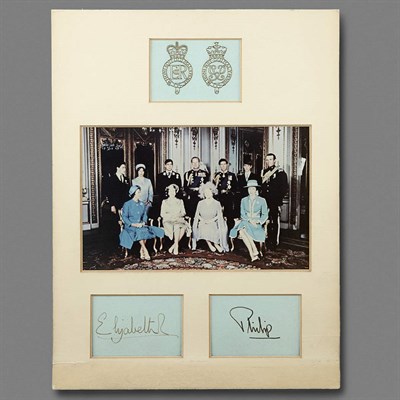Lot 270 - [ROYALTY] Printed photograph of HRH Queen...
