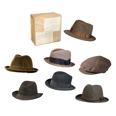 Lot 357 - Group of Lock & Co. Hats Comprising a black...