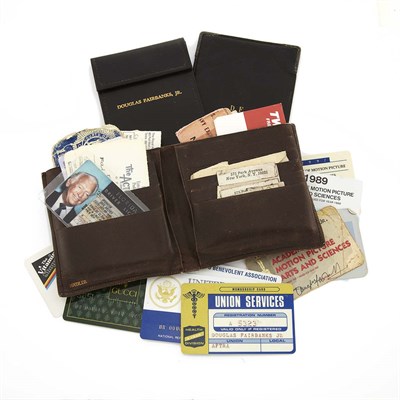 Lot 311 - [FAIRBANKS, DOUGLAS, (JR.)] Three wallets...