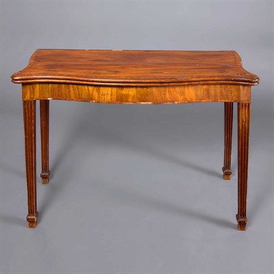 Lot 383 - George III Mahogany Fold-Over Table Height 29...