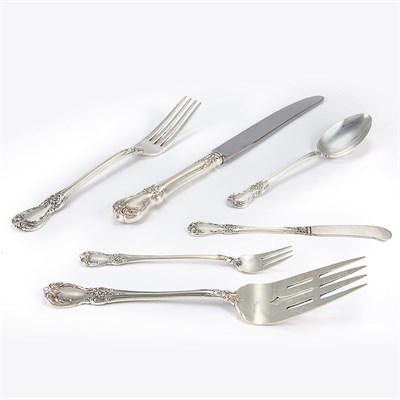 Lot 366 - Towle Sterling Silver Flatware Service In the...