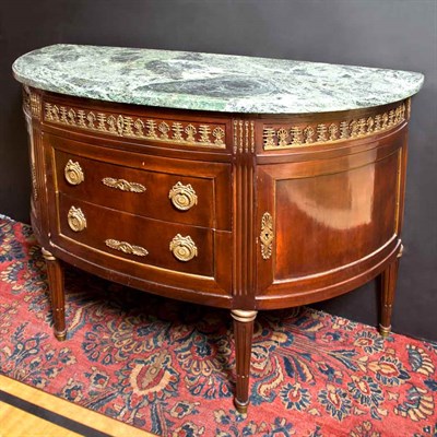 Lot 297 - Empire Style Gilt-Metal Mounted Mahogany Side...