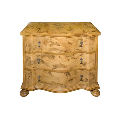 Lot 444 - Fruitwood Chest of Drawers Height 30 inches,...