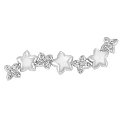 Lot 365 - White Gold and Diamond Star Clip-Brooch, Van Cleef & Arpels