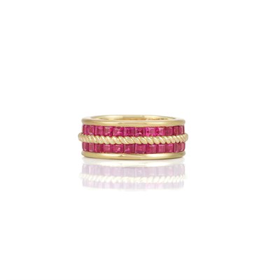 Lot 224 - Gold and Ruby Band Ring, Sabbadini