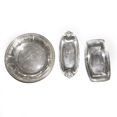 Lot 336 - Group of Five Sterling Silver Trays Total...