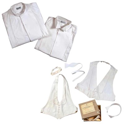 Lot 414 - Group of White Tie Accoutrements Comprising a...