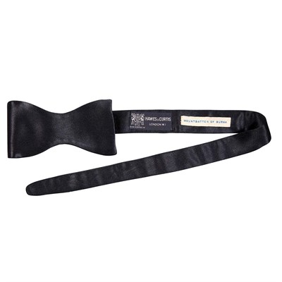 Lot 413 - Black Satin Bow Tie Given to Mr. Fairbanks by...