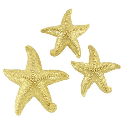 Lot 325 - Gold Starfish Brooch and Pair of Earclips, Andrew Clunn
