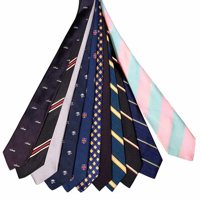 Lot 392 - Collection of Eleven Neckties Comprising rep...