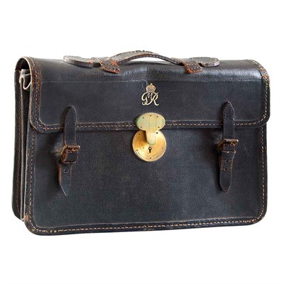 Lot 260 - Dispatch Case Mid 20th century Black leather...