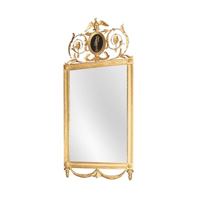 Lot 415 - Neoclassical Style Gilt-Wood Mirror Height 47...