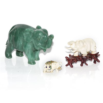 Lot 424 - Group of Asian Carved Ivory and Hardstone...