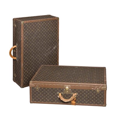 Lot 95 - Two Louis Vuitton Hard Case Suitcases Height...